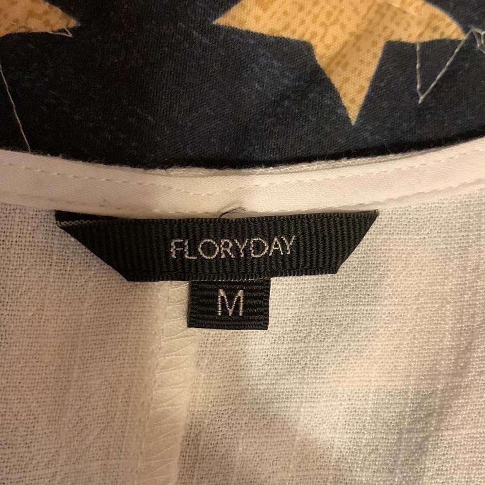 Floryday white sleeveless maxi dress with embroidery Medium - Picture 5 of 9